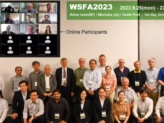 Group photo of the participants at WSFA2023